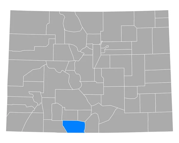 コロラド州のコニーホス地図 — ストックベクタ
