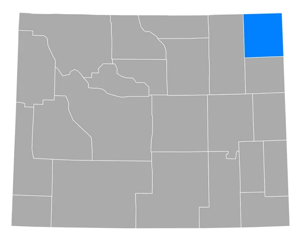 Wyoming Deki Hırsız Haritası — Stok Vektör