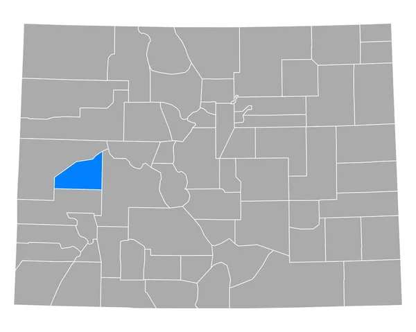 Mappa Delta Colorado — Vettoriale Stock