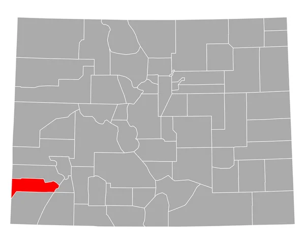 Mapa Dolores Colorado — Archivo Imágenes Vectoriales