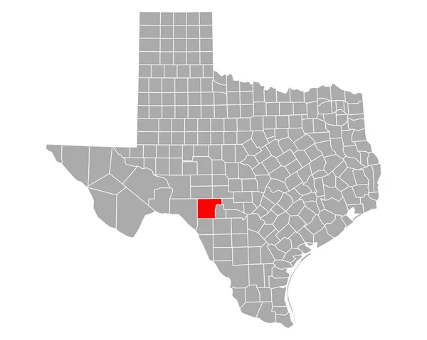 Kaart Van Edwards Texas — Stockvector