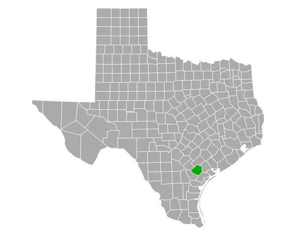 Mapa Goliad Texas — Vector de stock