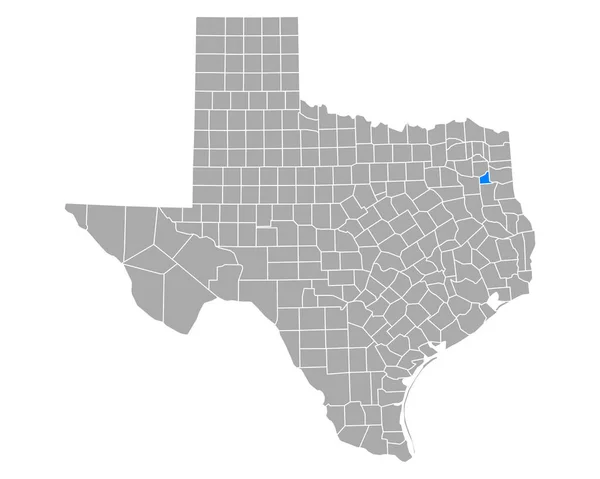 Mapa Gregg Texas — Vetor de Stock