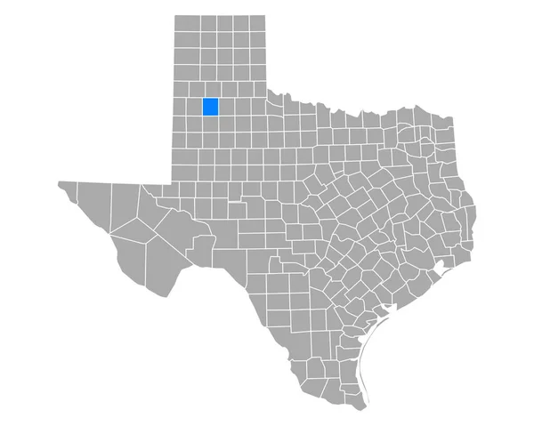 Karte Von Hale Texas — Stockvektor