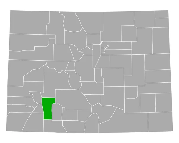 科罗拉多Hinsdale地图 — 图库矢量图片