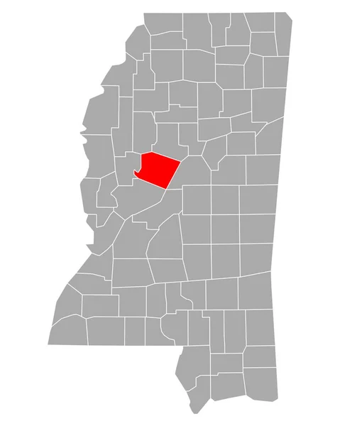 Mapa Holmes Mississippi — Vector de stock