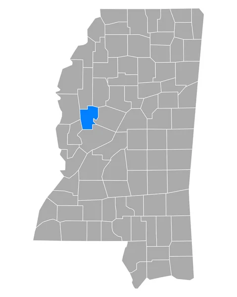 Kaart Van Humphreys Mississippi — Stockvector