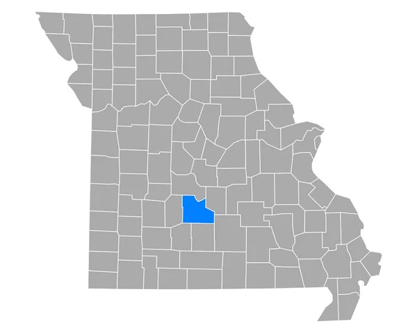 Mapa Laclede Missouri — Stockový vektor