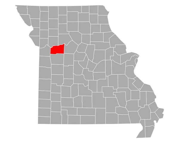 Mapa Lavanderias Missouri — Vetor de Stock