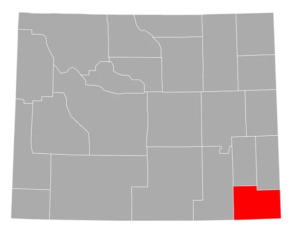 Mapa Laramie Wyoming — Vector de stock