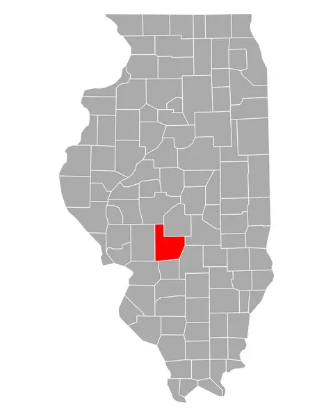 Mapa Montgomery Illinois — Wektor stockowy