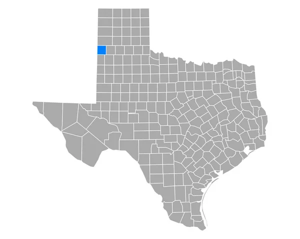 Karte Von Parmer Texas — Stockvektor