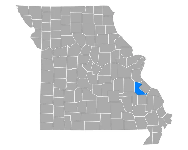 Mapa Pensões Missouri — Vetor de Stock