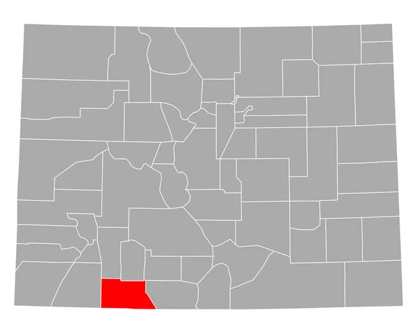 科罗拉多州Archuleta地图 — 图库矢量图片