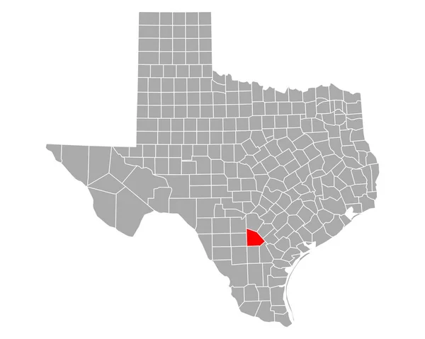 Χάρτης Της Atascosa Στο Τέξας — Διανυσματικό Αρχείο