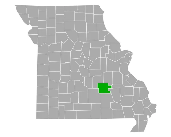 Mapa Dentistas Missouri —  Vetores de Stock