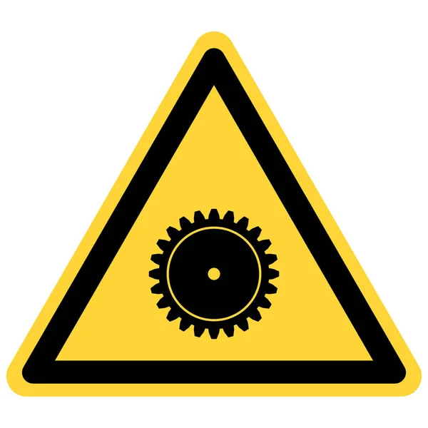 Engrenage Signe Danger Comme Illustration Vectorielle — Image vectorielle