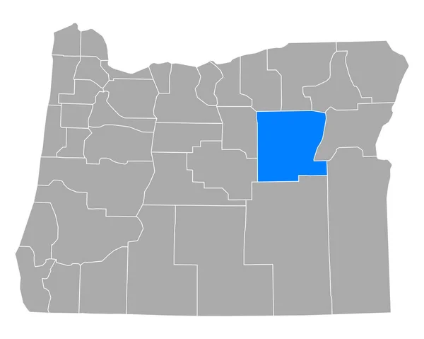 Mapa Contabilistas Oregon — Vetor de Stock