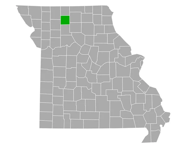 Mapa Grundy Missouri — Archivo Imágenes Vectoriales