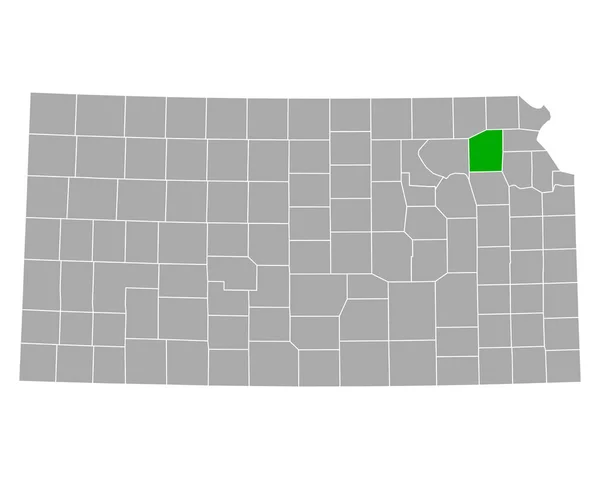 Mapa Jackson Kansas — Archivo Imágenes Vectoriales