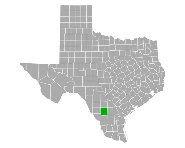 Карта Саль Техасі — стоковий вектор