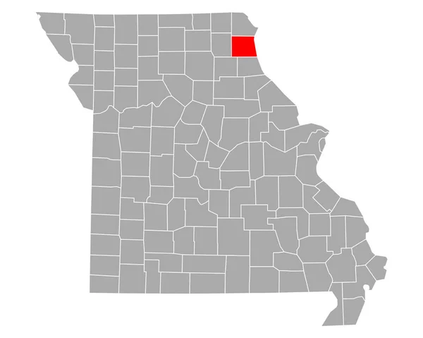 Mapa Serviços Prestados Empresas Missouri — Vetor de Stock