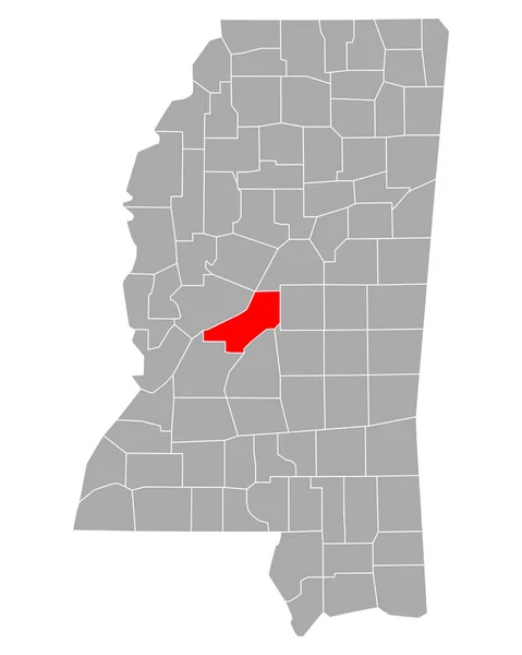 Mapa Madison Mississippi — Vector de stock
