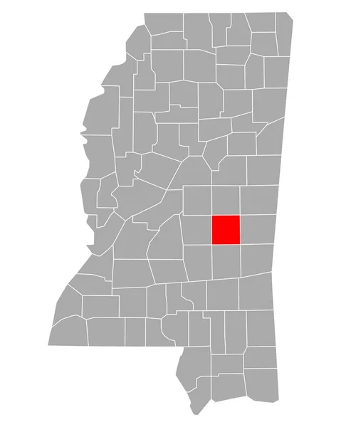 Mapa Jornal Mississippi —  Vetores de Stock