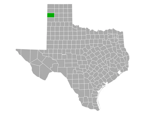 Mapa Oldham Texas — Archivo Imágenes Vectoriales