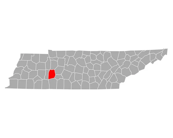 Mapa Perry Tennessee — Wektor stockowy