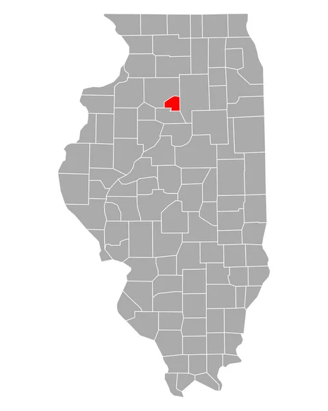 Mapa Putnam Illinois — Wektor stockowy