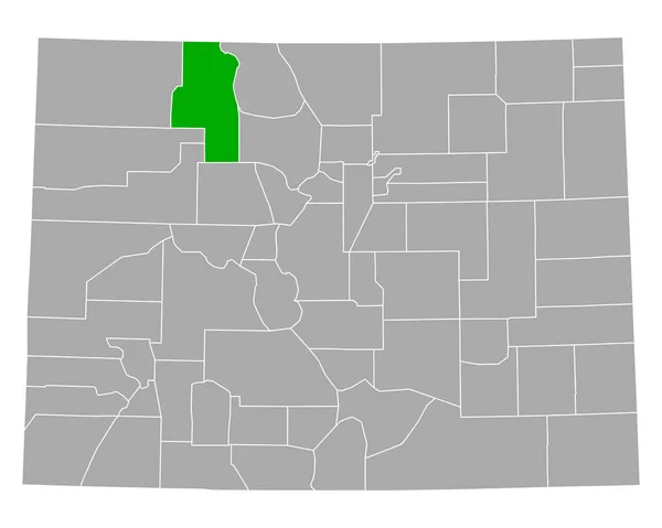 Mapa Routt Colorado — Vetor de Stock