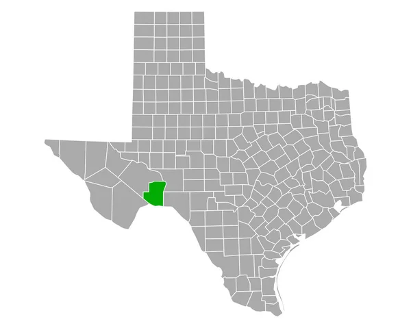 Mapa Terrell Texas — Vetor de Stock