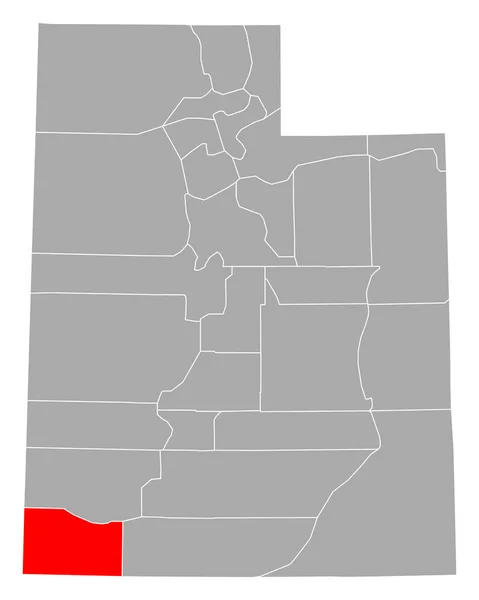 Mapa Washington Utah — Vector de stock