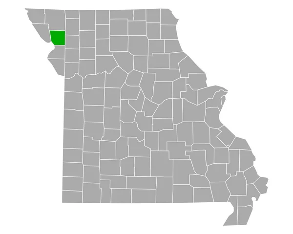 密苏里州安德鲁地图 — 图库矢量图片