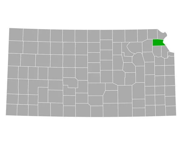 Karte Von Atchison Kansas — Stockvektor