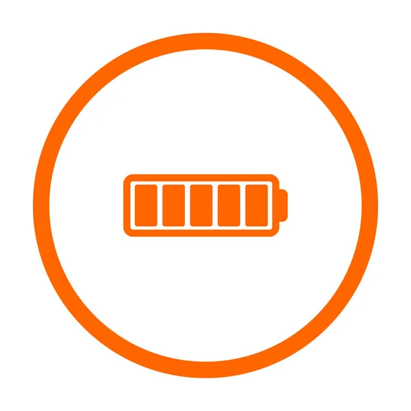 Batterie Und Kreis Als Vektorillustration — Stockvektor