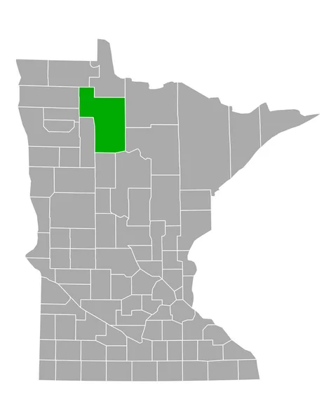 Kaart Van Beltrami Minnesota — Stockvector