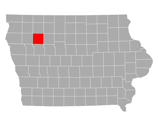 Mappa Buena Vista Iowa — Vettoriale Stock