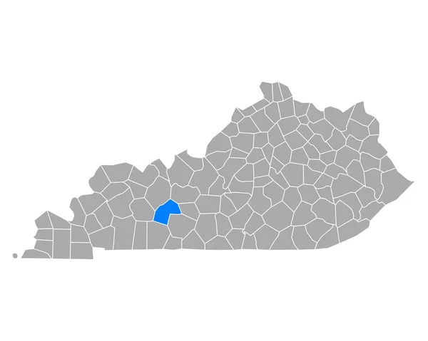 Kentucky Deki Kâhya Haritası — Stok Vektör