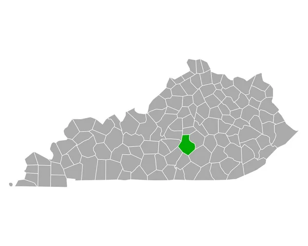 Mapa Aglomerados Kentucky — Vetor de Stock