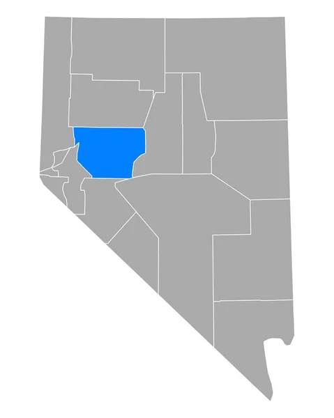 Carte Churchill Nevada — Image vectorielle