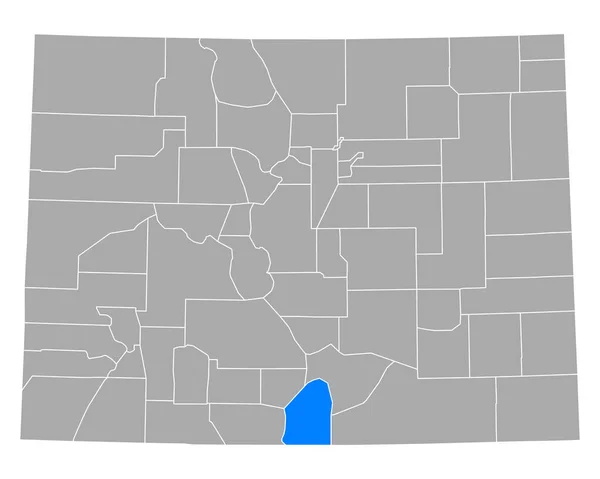 Mapa Costilla Colorado — Archivo Imágenes Vectoriales