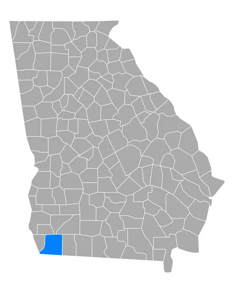 Mapa Decatur Geórgia — Vetor de Stock