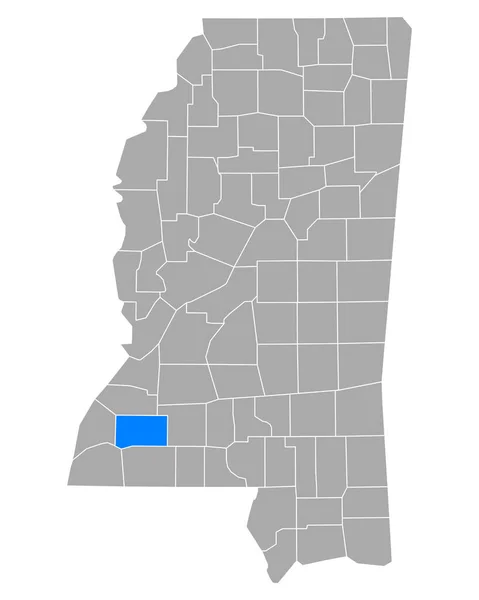 Mapa Agências Imobiliárias Mississippi —  Vetores de Stock