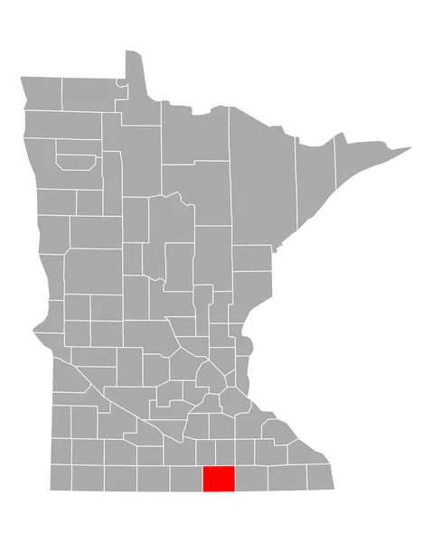 Mapa Partidos Políticos Minnesota — Vetor de Stock