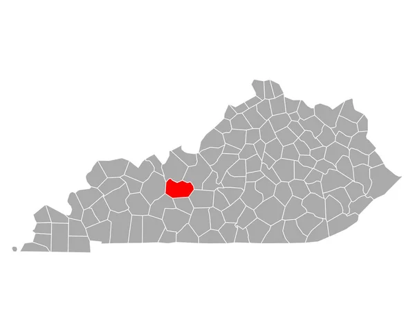 Grayson Térképe Kentuckyban — Stock Vector