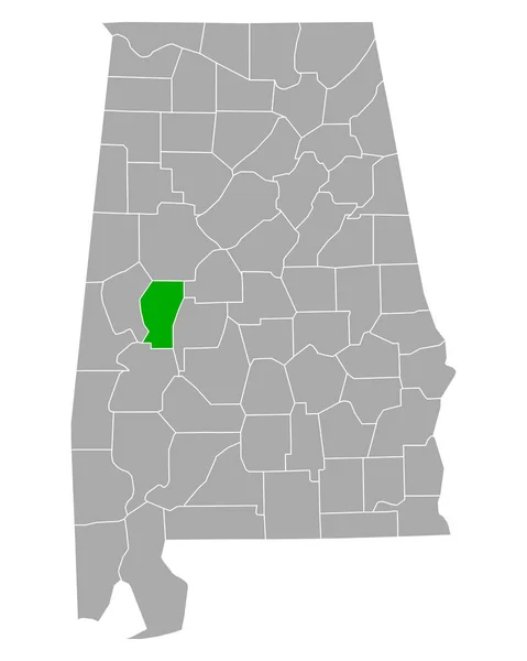 Mapa Contabilistas Alabama — Vetor de Stock