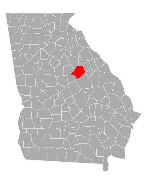 Mapa Hancock Georgia — Vector de stock