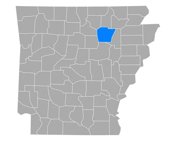 Карта Незалежності Арканзасі — стоковий вектор
